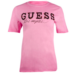 T-shirt Damski GUESS W9GI0K KA0U0 Różowy